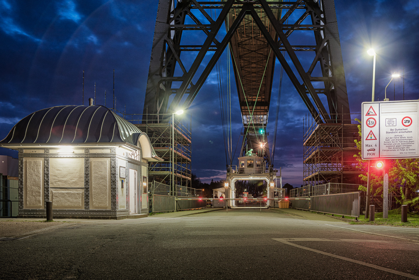 Eisenbahnhochbrücke Rendsburg Schwebefähre 02